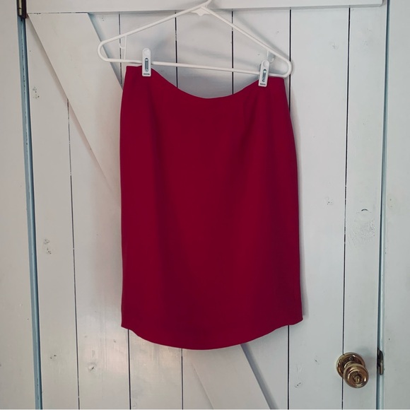 Amanda Smith Dresses & Skirts - Vintage 100% Silk Skirt 10P Knee Length Mini Midi Skirt Suit